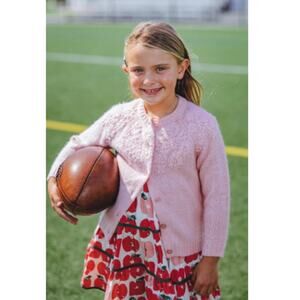 Pink Chicken Girls Rose Blossom Knitted Sweater Size 2Y